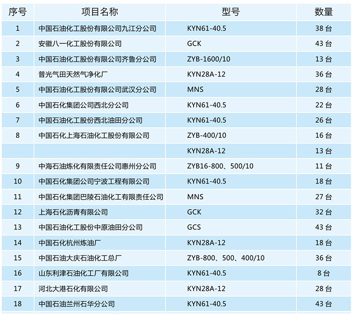 中石油（化）项目